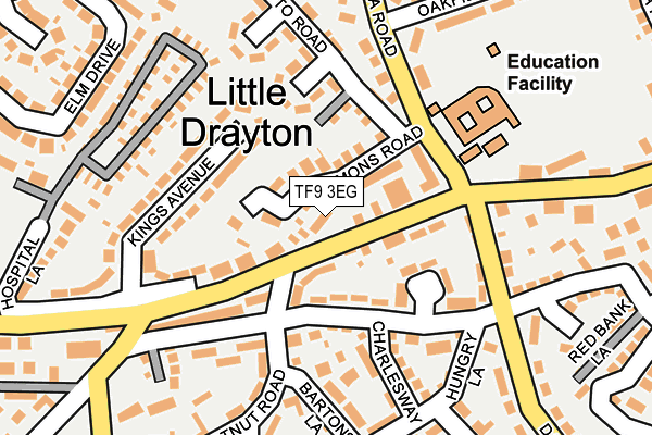 TF9 3EG map - OS OpenMap – Local (Ordnance Survey)