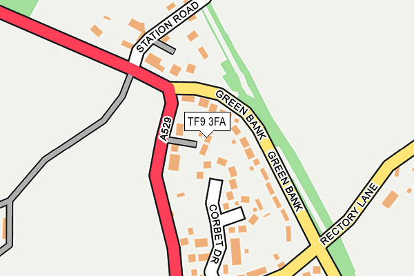 TF9 3FA map - OS OpenMap – Local (Ordnance Survey)