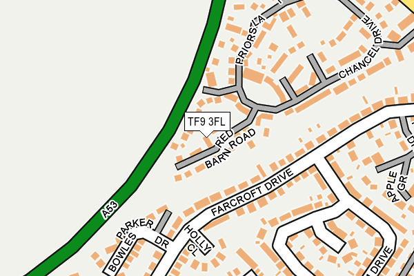 TF9 3FL map - OS OpenMap – Local (Ordnance Survey)