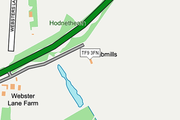 TF9 3FN map - OS OpenMap – Local (Ordnance Survey)