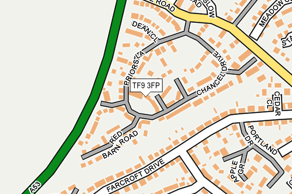 TF9 3FP map - OS OpenMap – Local (Ordnance Survey)