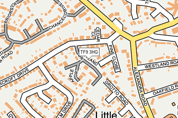 TF9 3HG map - OS OpenMap – Local (Ordnance Survey)