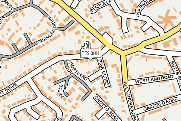 TF9 3HH map - OS OpenMap – Local (Ordnance Survey)