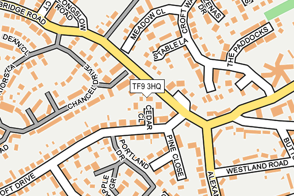TF9 3HQ map - OS OpenMap – Local (Ordnance Survey)