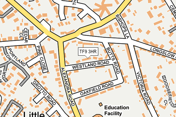 TF9 3HR map - OS OpenMap – Local (Ordnance Survey)