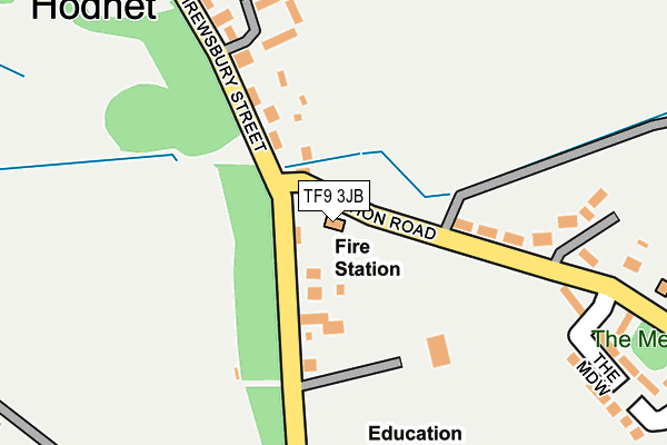 TF9 3JB map - OS OpenMap – Local (Ordnance Survey)