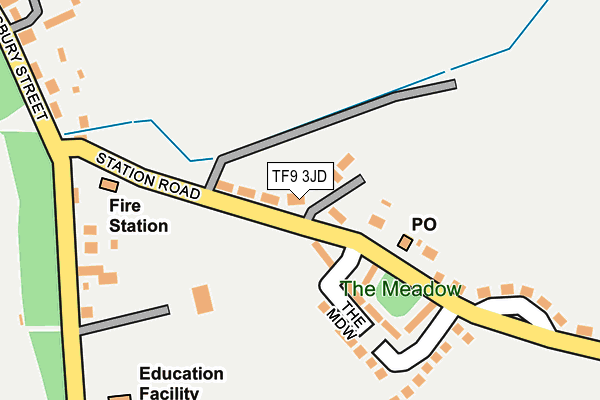 TF9 3JD map - OS OpenMap – Local (Ordnance Survey)