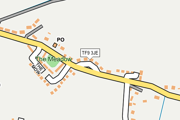 TF9 3JE map - OS OpenMap – Local (Ordnance Survey)
