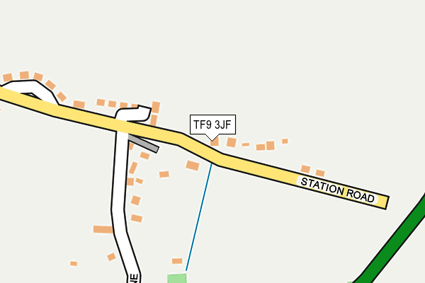 TF9 3JF map - OS OpenMap – Local (Ordnance Survey)