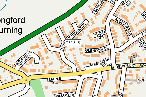 TF9 3LR map - OS OpenMap – Local (Ordnance Survey)