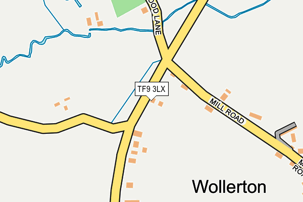 TF9 3LX map - OS OpenMap – Local (Ordnance Survey)