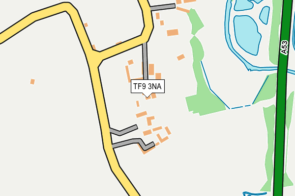 TF9 3NA map - OS OpenMap – Local (Ordnance Survey)