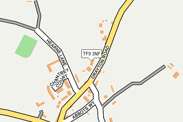 TF9 3NF map - OS OpenMap – Local (Ordnance Survey)