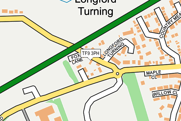 TF9 3PH map - OS OpenMap – Local (Ordnance Survey)