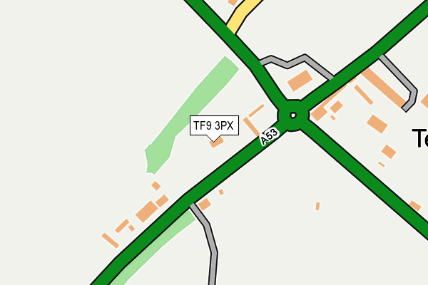 TF9 3PX map - OS OpenMap – Local (Ordnance Survey)