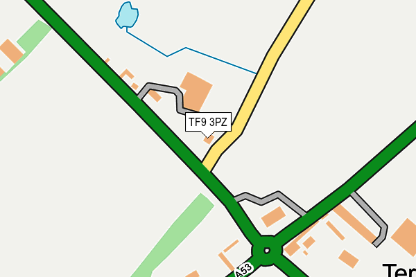 TF9 3PZ map - OS OpenMap – Local (Ordnance Survey)