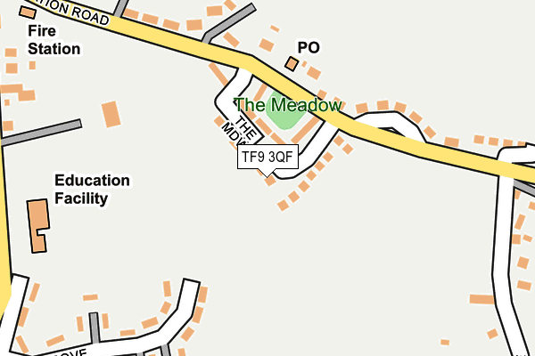TF9 3QF map - OS OpenMap – Local (Ordnance Survey)