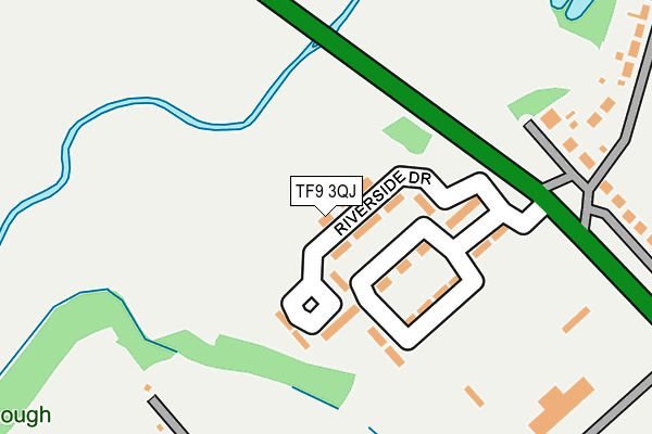 TF9 3QJ map - OS OpenMap – Local (Ordnance Survey)