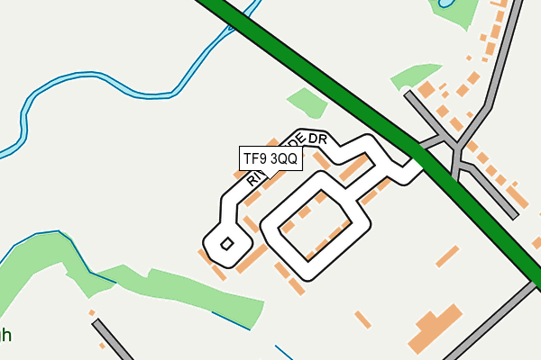 TF9 3QQ map - OS OpenMap – Local (Ordnance Survey)