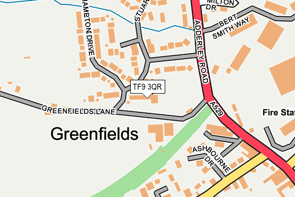 TF9 3QR map - OS OpenMap – Local (Ordnance Survey)