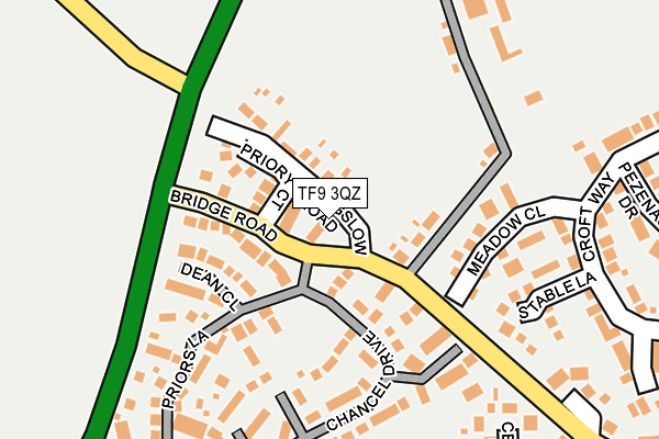 TF9 3QZ map - OS OpenMap – Local (Ordnance Survey)