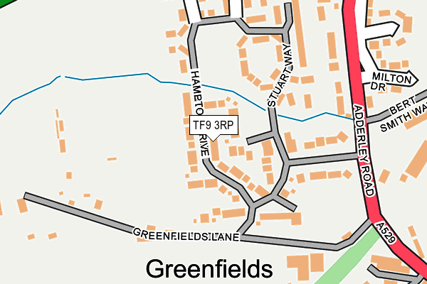 TF9 3RP map - OS OpenMap – Local (Ordnance Survey)