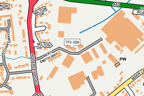 TF9 3SN map - OS OpenMap – Local (Ordnance Survey)
