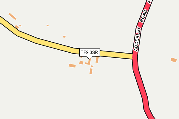 TF9 3SR map - OS OpenMap – Local (Ordnance Survey)
