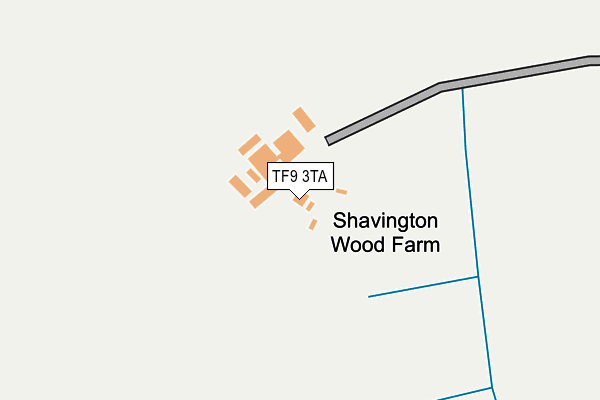 TF9 3TA map - OS OpenMap – Local (Ordnance Survey)