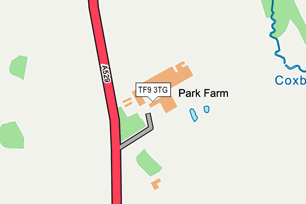 TF9 3TG map - OS OpenMap – Local (Ordnance Survey)