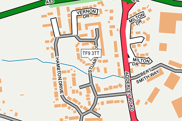 TF9 3TT map - OS OpenMap – Local (Ordnance Survey)