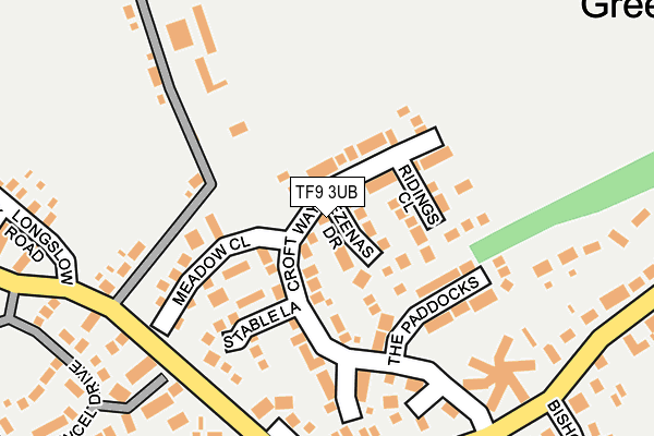 TF9 3UB map - OS OpenMap – Local (Ordnance Survey)