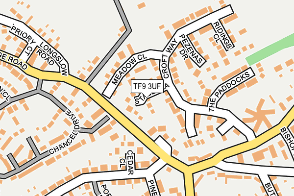 TF9 3UF map - OS OpenMap – Local (Ordnance Survey)