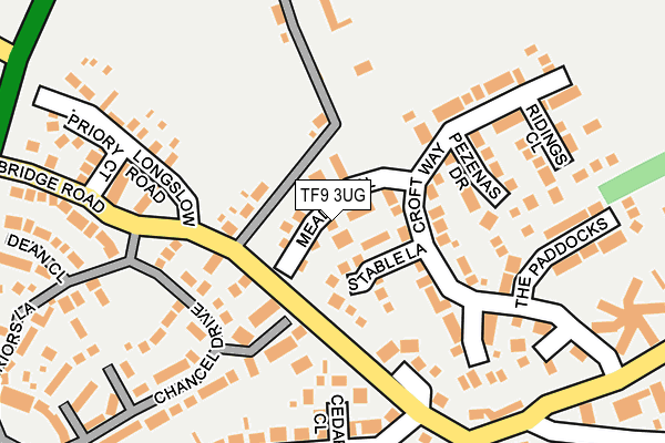 TF9 3UG map - OS OpenMap – Local (Ordnance Survey)