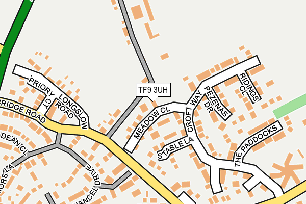 TF9 3UH map - OS OpenMap – Local (Ordnance Survey)