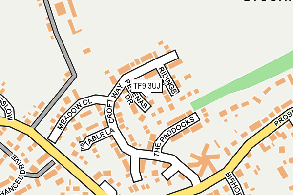 TF9 3UJ map - OS OpenMap – Local (Ordnance Survey)