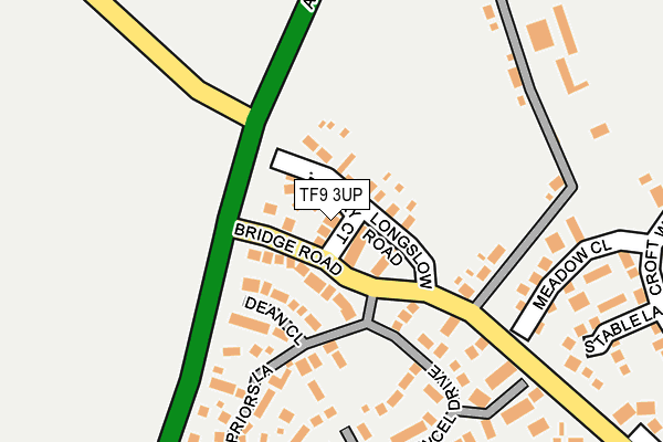 TF9 3UP map - OS OpenMap – Local (Ordnance Survey)