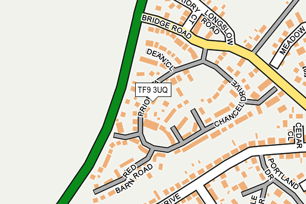 TF9 3UQ map - OS OpenMap – Local (Ordnance Survey)
