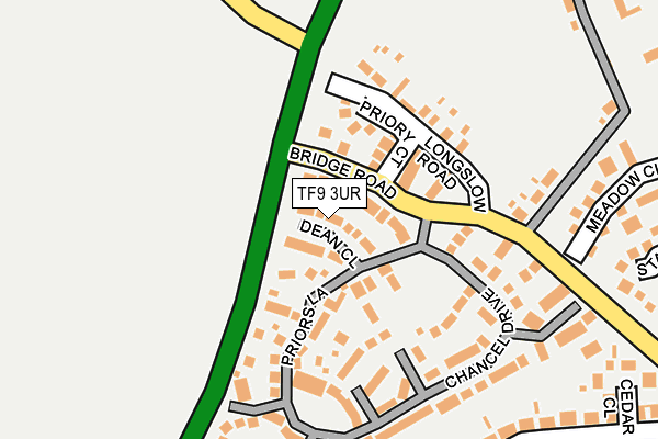 TF9 3UR map - OS OpenMap – Local (Ordnance Survey)