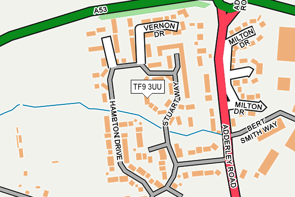 TF9 3UU map - OS OpenMap – Local (Ordnance Survey)