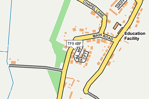 TF9 4BF map - OS OpenMap – Local (Ordnance Survey)