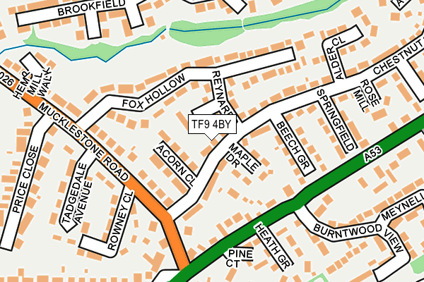 TF9 4BY map - OS OpenMap – Local (Ordnance Survey)
