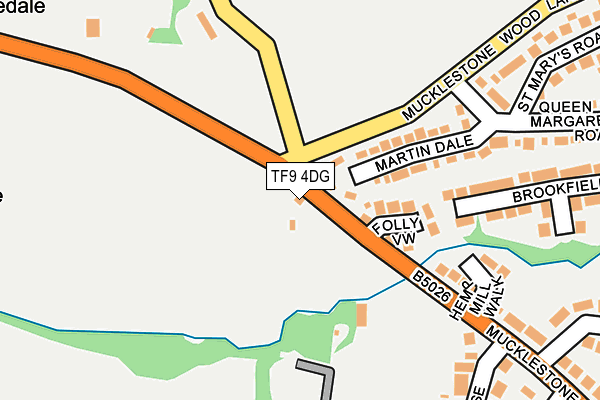 TF9 4DG map - OS OpenMap – Local (Ordnance Survey)