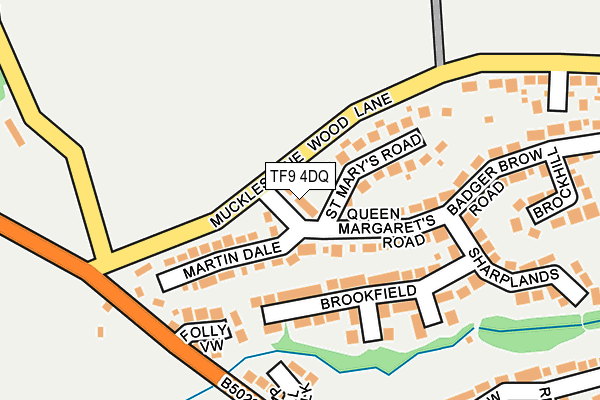 TF9 4DQ map - OS OpenMap – Local (Ordnance Survey)