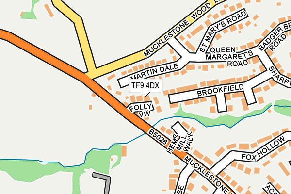 TF9 4DX map - OS OpenMap – Local (Ordnance Survey)