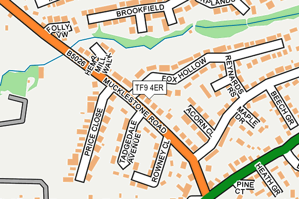 TF9 4ER map - OS OpenMap – Local (Ordnance Survey)