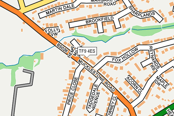 TF9 4ES map - OS OpenMap – Local (Ordnance Survey)
