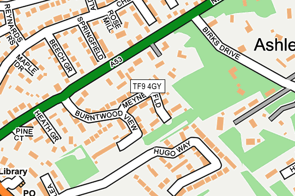 TF9 4GY map - OS OpenMap – Local (Ordnance Survey)