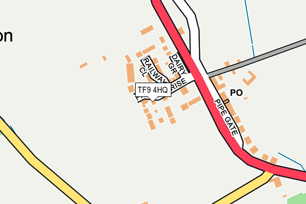 TF9 4HQ map - OS OpenMap – Local (Ordnance Survey)