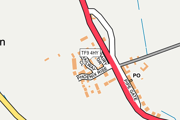 TF9 4HY map - OS OpenMap – Local (Ordnance Survey)